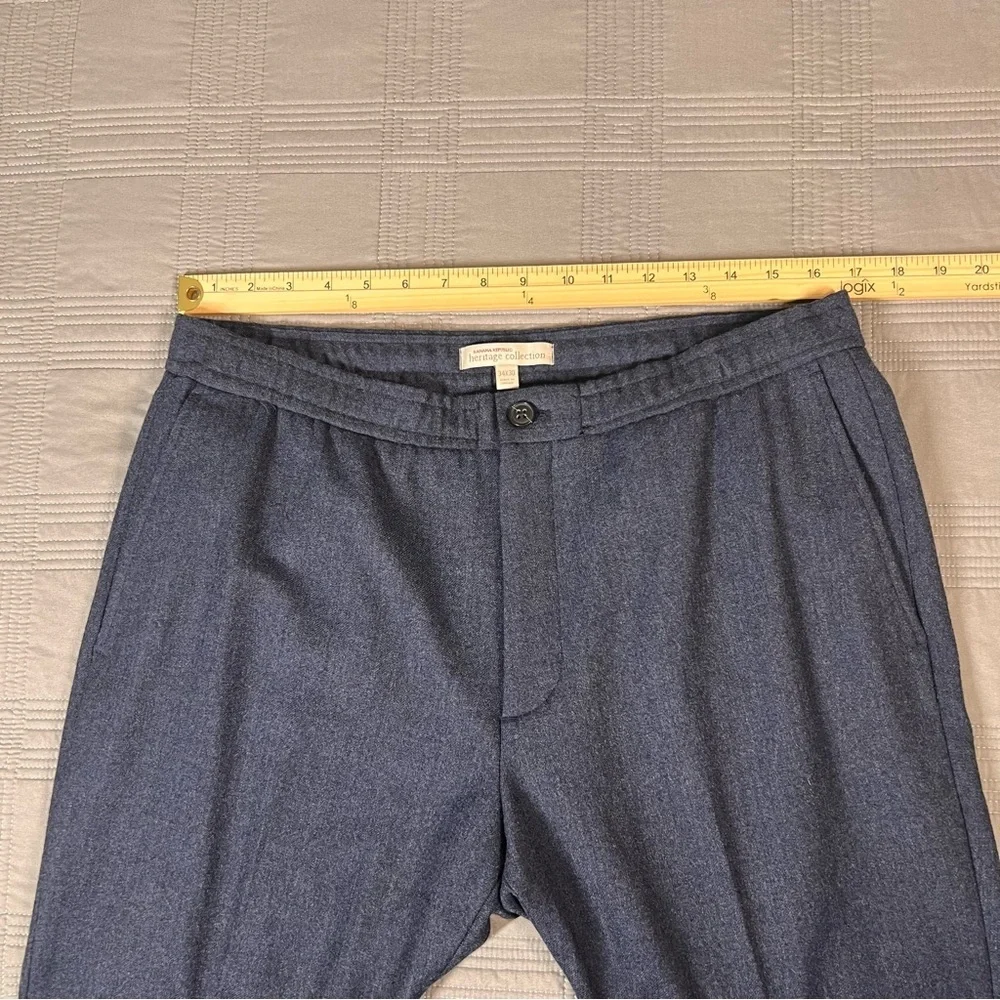 Banana Republic Pants Mens Size 34x30 Heritage Collection Wool Heathered Blue